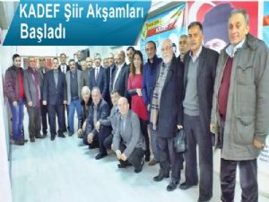  KADEF Şiir Akşamları başladı