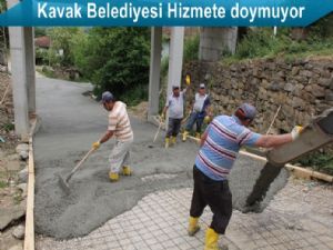 Kavak Belediyesi ilçenin her yanında hizmette sınır tanımıyor