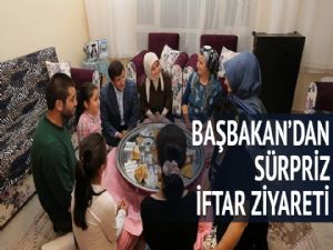 Başbakan Davutoğlu'ndan iftar sürprizi