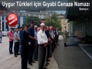 Uygur Türkleri için Samsun'da gıyabi cenaze namazı