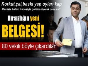 HDP'de Hırsızlığın yeni belgesi! 80 vekili böyle çıkardılar