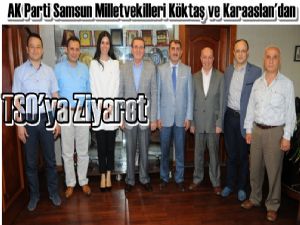 Milletvekillerinden  Samsun TSO'ya ziyaret 