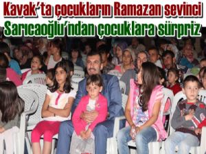 Kavak'ta çocuklar unutulmadı 