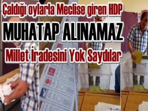 HDP'yi muhatap alan yaptıklarına ortaktır