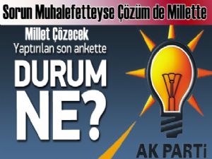 Ankette AK Parti'nin oylarında son durum