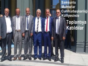 Samsunlu Muhtarlar Cumhurbaşkanlığı Külliyesindeydi