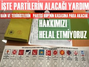 HDP hazineden bakın ne kadar pay alacak?