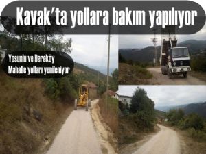 Kavak'ta mahalle yolları yenileniyor