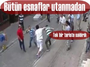 Esnaf hak ettiği dayağı yedi fakat yetmez