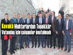 Kavak Muhtarlar Derneğinden hizmet ödülleri