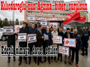 CHP önünde Kılıçdaroğlu protestosu