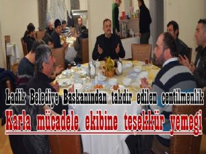 Ladik Belediye Başkanından takdir edilen centilmenlik