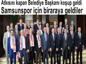 Samsunspor'un sorunları ile ilgili yapılan toplantıda buluştular