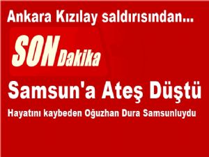 Samsun'a ateş  düştü