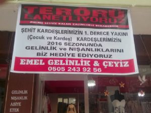  Samsunlu esnaftan teröre karşı tepki duyarlılığı