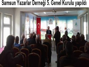 Samsun Yazarlar Derneği Başkanı Ahmet Seven güven tazeledi