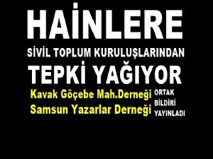 Samsun'da STK'lardan darbe girişimcilerine tepki yağıyor