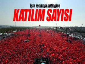 Demokrasi ve Şehitler Mitingi'ne katılım sayısı ne oldu?