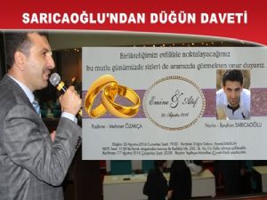 Kavak Belediye Başkanı İbrahim Sarıcaoğlu'ndan Düğüne Davet