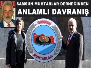 Muhtarlar Gününde Samsun'da duygulandıran tablo