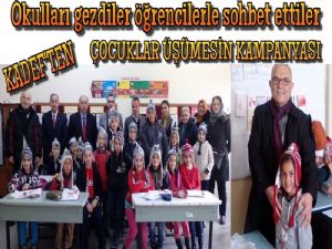 KADEF'ten öğrencilere eldiven bere hediyesi