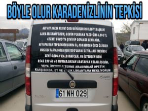 Mobese kamerasından kesilen cezaya Karadenizli tepkisi 