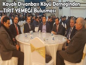 Kavaklılar Divanbaşı Derneği Tirit Gecesinde bir araya geldi