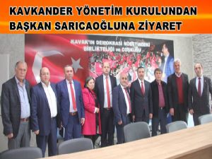 KAVKANDER Kavak Belediye Başkanı Sarıcaoğlunu ziyaret etti