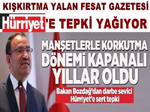 Hürriyet'in kışkırtma haberine tepki yağıyor