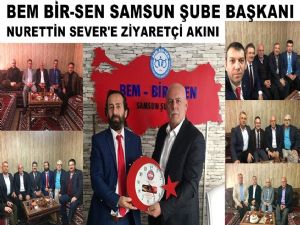 Umre'den dönen BEM BİR-SEN Samsun Başkanına ziyaretçi akını 