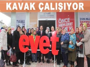 Bayanlardan Kavak'a 'EVET' Çıkarması 