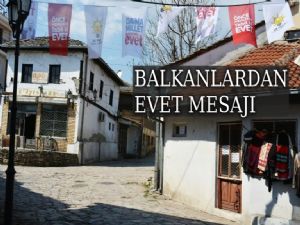 Üsküp Türk Çarşısından 'EVET' çağrısı 