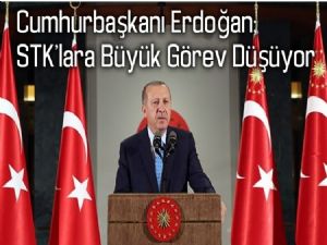 Cumhurbaşkanı Erdoğan; STK'lara Büyük Görev Düşüyor