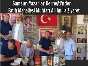 Yazarlardan  Fatih Mahallesi Muhtarlığına Ziyaret