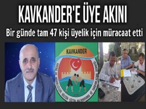 KAVKANDER'e Üye Akını 