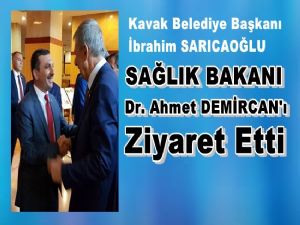 Sağlık Bakanı Dr. Ahmet Demircan'a hayırlı olsun ziyareti