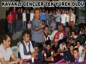   Kavak'ta Gençler Tek Yürek Oldu