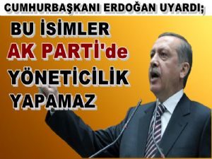 Erdoğan:Milleti kucaklayamayanlar AK PARTİ'de görev yapamaz