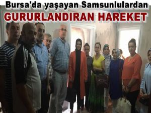 Bursa Samsun Kavak Yaşar Doğu Derneği duygulandırdı