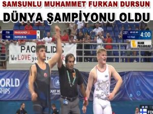 Samsunlu  Muhammet Furkan Dursun Dünya Şampiyonu Oldu 