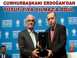 Cumhurbaşkanı Erdoğan'dan Başkan Yılmaz'a Ödül