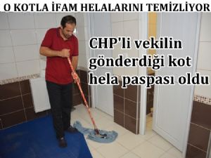 CHP'li vekilin İFAM'a gönderdiği kot hela paspası oldu