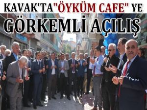 Kavak'ta Öyküm Cafe Görkemli Açılışla  Hizmete Girdi 