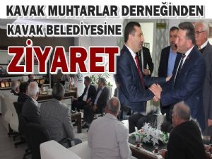 Kavak Muhtarlar Derneğinden Kavak Belediyesine Ziyaret