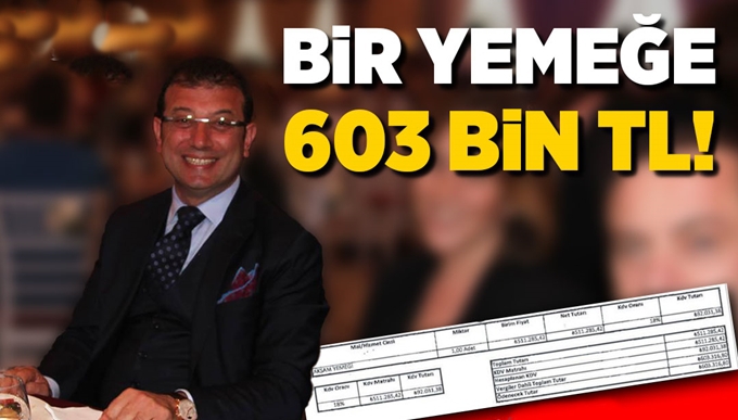 İBB' nin çılgın yemek faturası