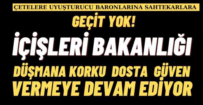 İçişleri Bakanlığı takdir toplamaya devam ediyor