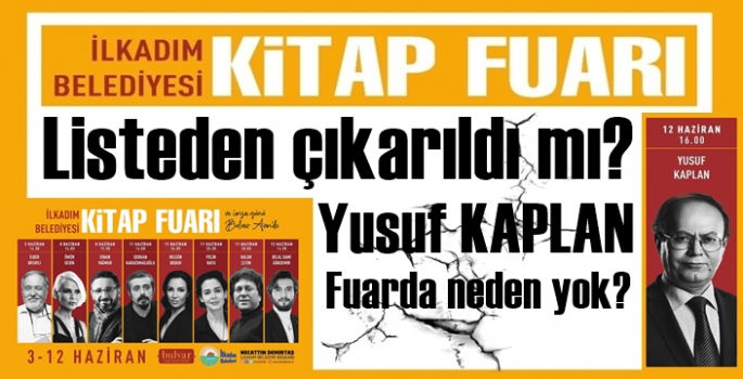 İlkadım Belediyesi Kitap Fuarı ilk firesini Yusuf Kaplan'la verdi