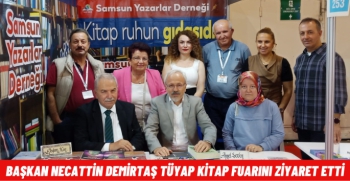 Başkan Necattin Demirtaş Tüyap Kitap Fuarını ziyaret etti