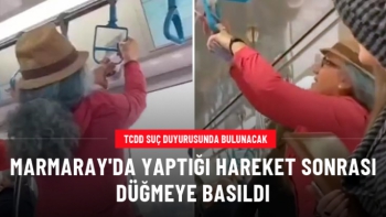 Marmaray'da vandallık yapan kadına suç duyurusu 
