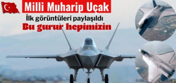 Milli Muharip Uçak'ın piste geliş görüntüleri yayınlandı